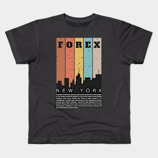 Forex New York Skyline Kids T-Shirt